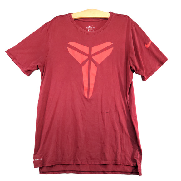 Nike Dri Fit Men's T Shirt Red Size L PolyCotton Triangle Logo - Picture 1 of 14